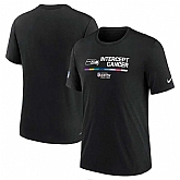 Seattle Seahawks Nike 2022 NFL Crucial Catch Performance Men's T-Shirt Black,baseball caps,new era cap wholesale,wholesale hats